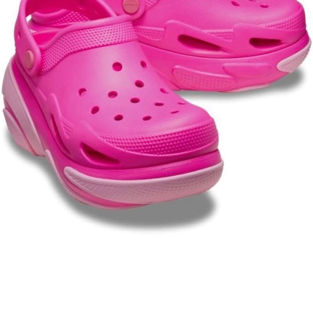 Crocs Fuchsia Elevated Clogs - image 2